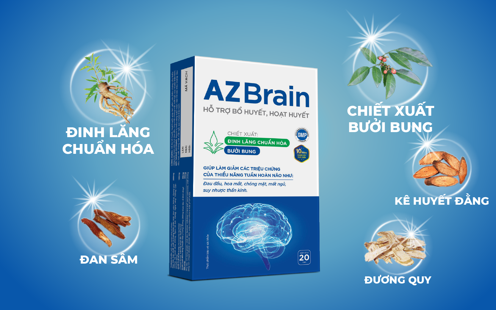 AZBrain hỗ trợ giảm tình trạng đau nửa đầu hiệu quả 