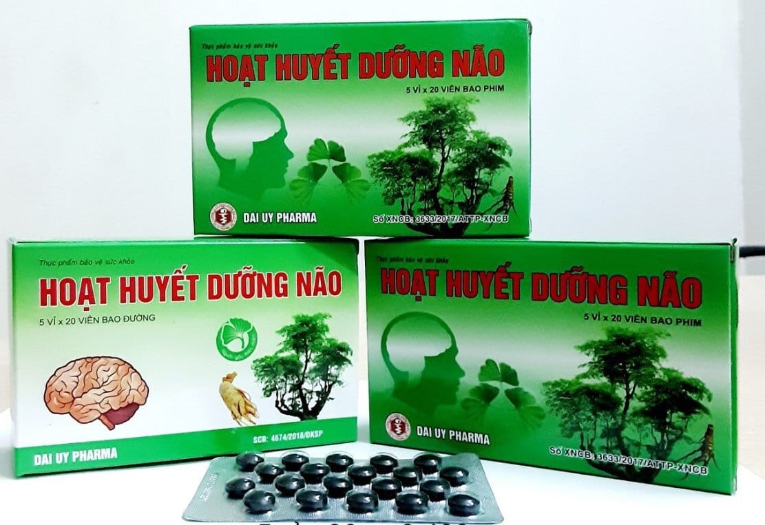 Sản phẩm hoạt huyết dưỡng não Đại Uy pharma 