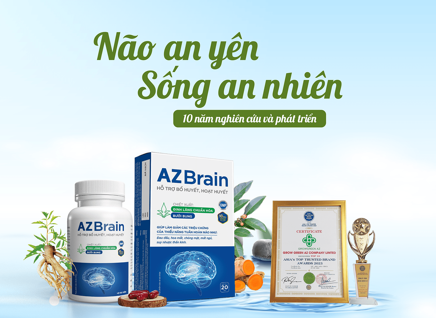banner trang chủ hoạt sản phẩm hoạt huyết azbrain