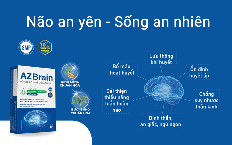 AZBrain giúp cải thiện thiếu máu lên não là một trong những yếu tố nguy cơ gây thoái hóa não 